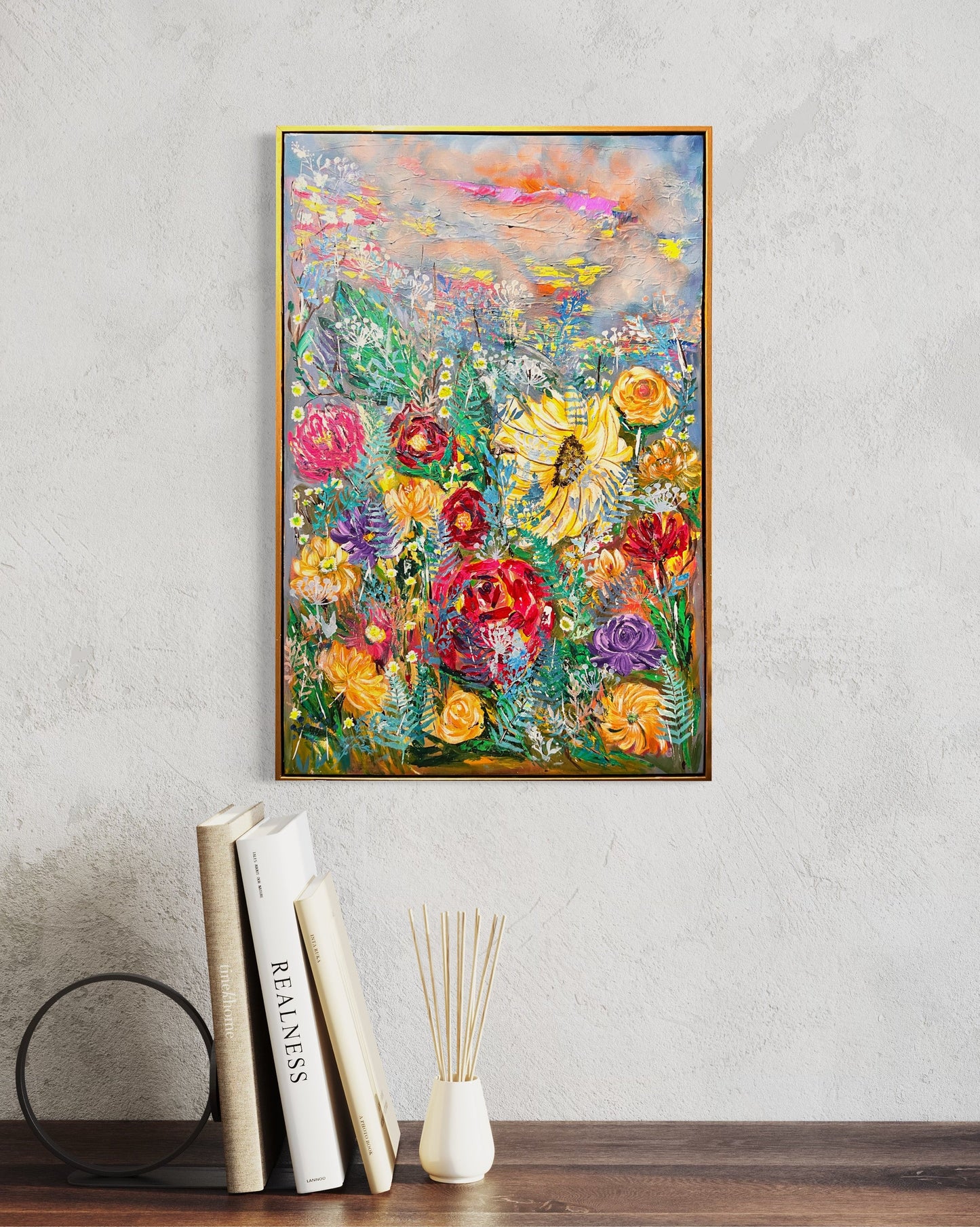 BORN TO BE WILDFLOWERS | Mounted Print | Framed