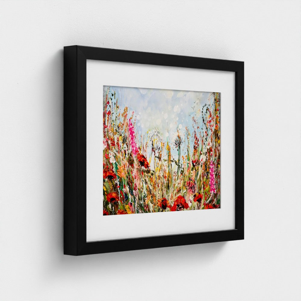 POPPIES MEADOW| Mounted Print | Framed