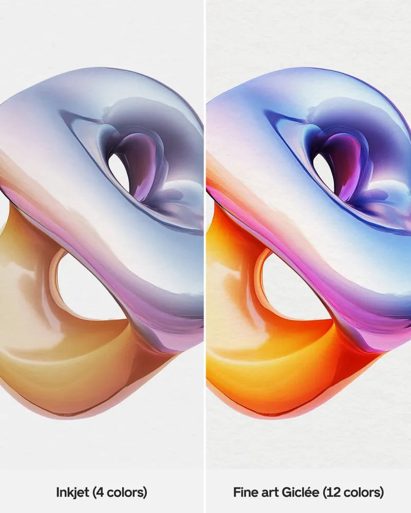 Enlightening Giclée Fine Art Print – Golden and Bronze Light Artwork NO FRAME