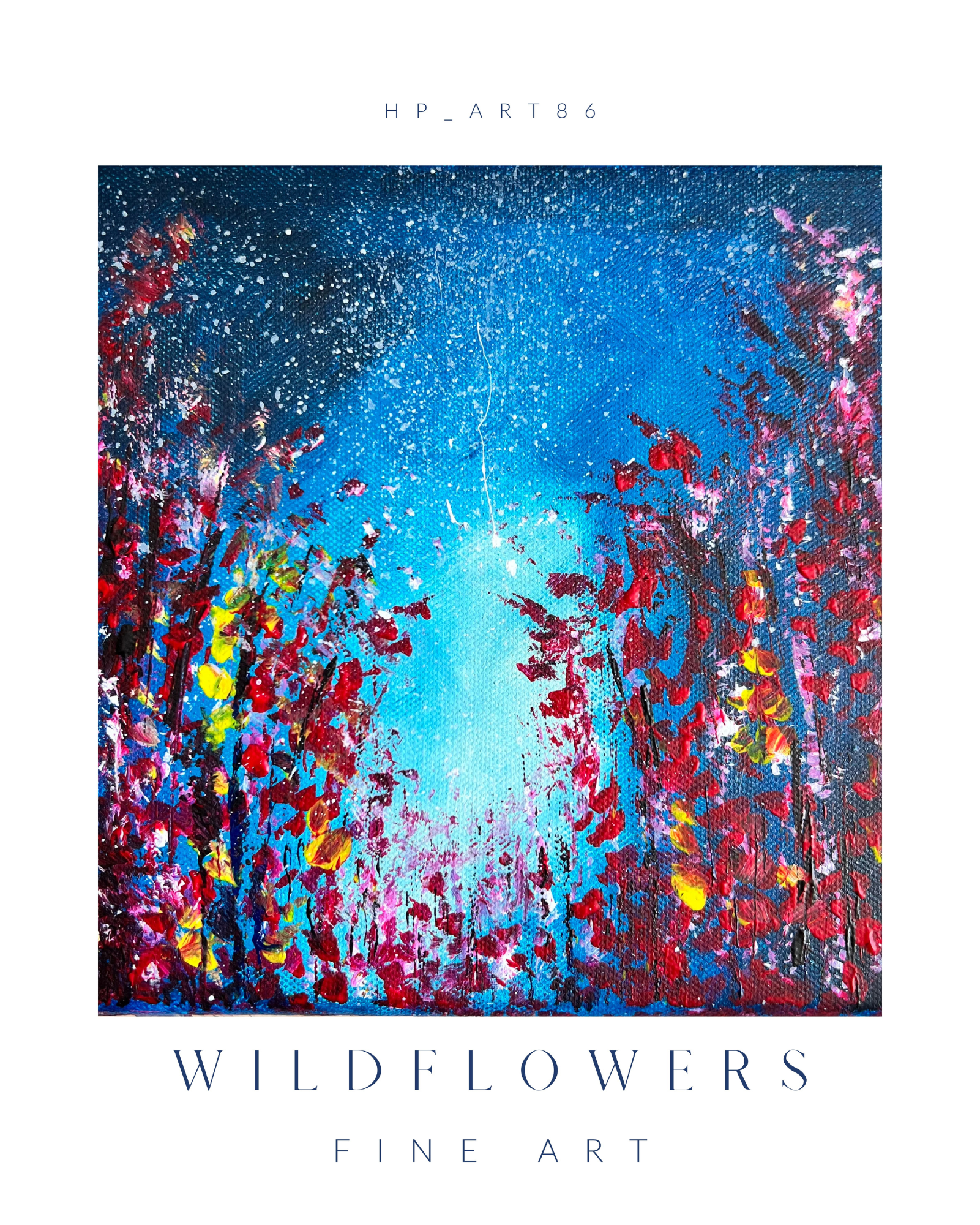 Set of 3 art prints Wildflowers collection 16x20" 40x50cm