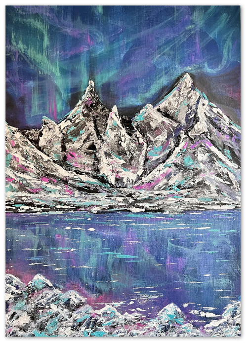 A6 GREETING CARD - AURORA NORTHERN LIGHTS