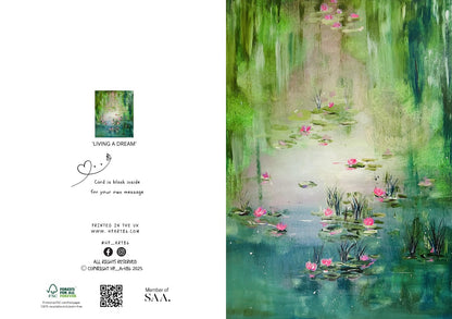 A6 GREETING CARD - LILY POND