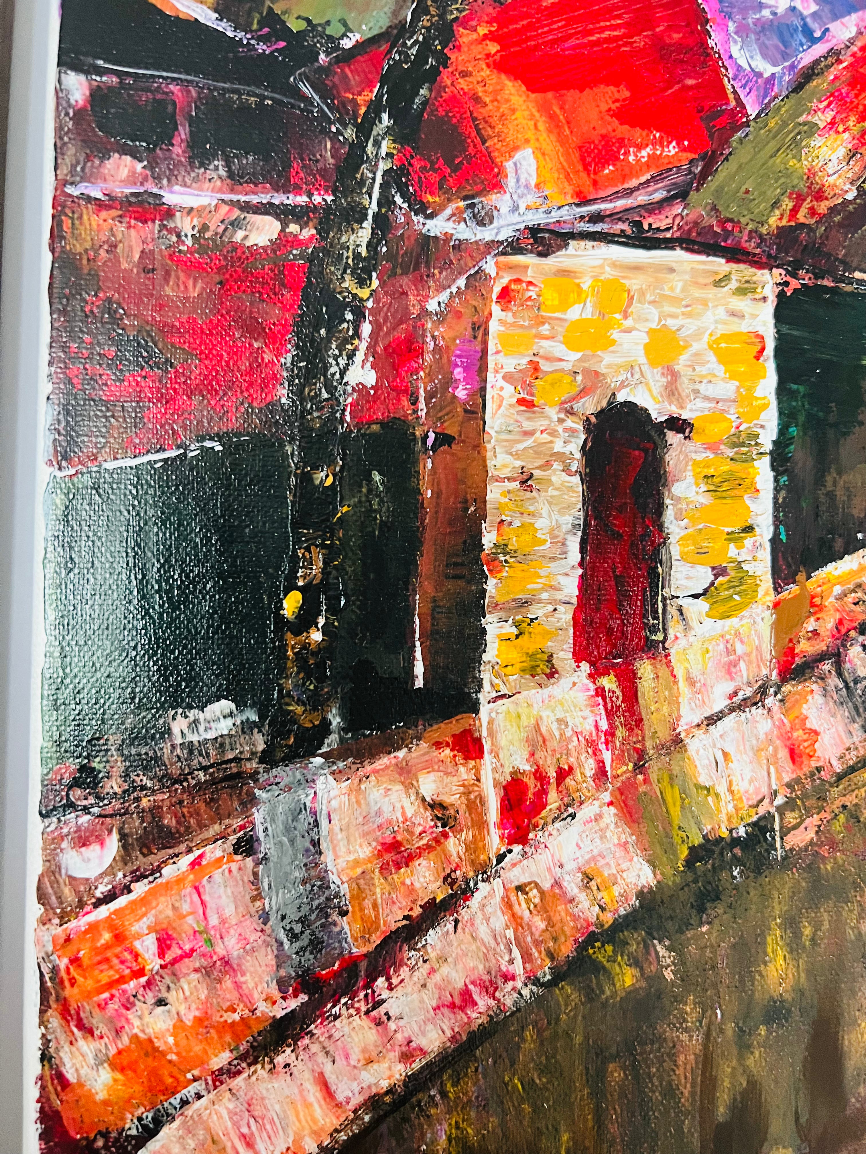 OLD HANOI STREET INCOMING TROPICAL STORM