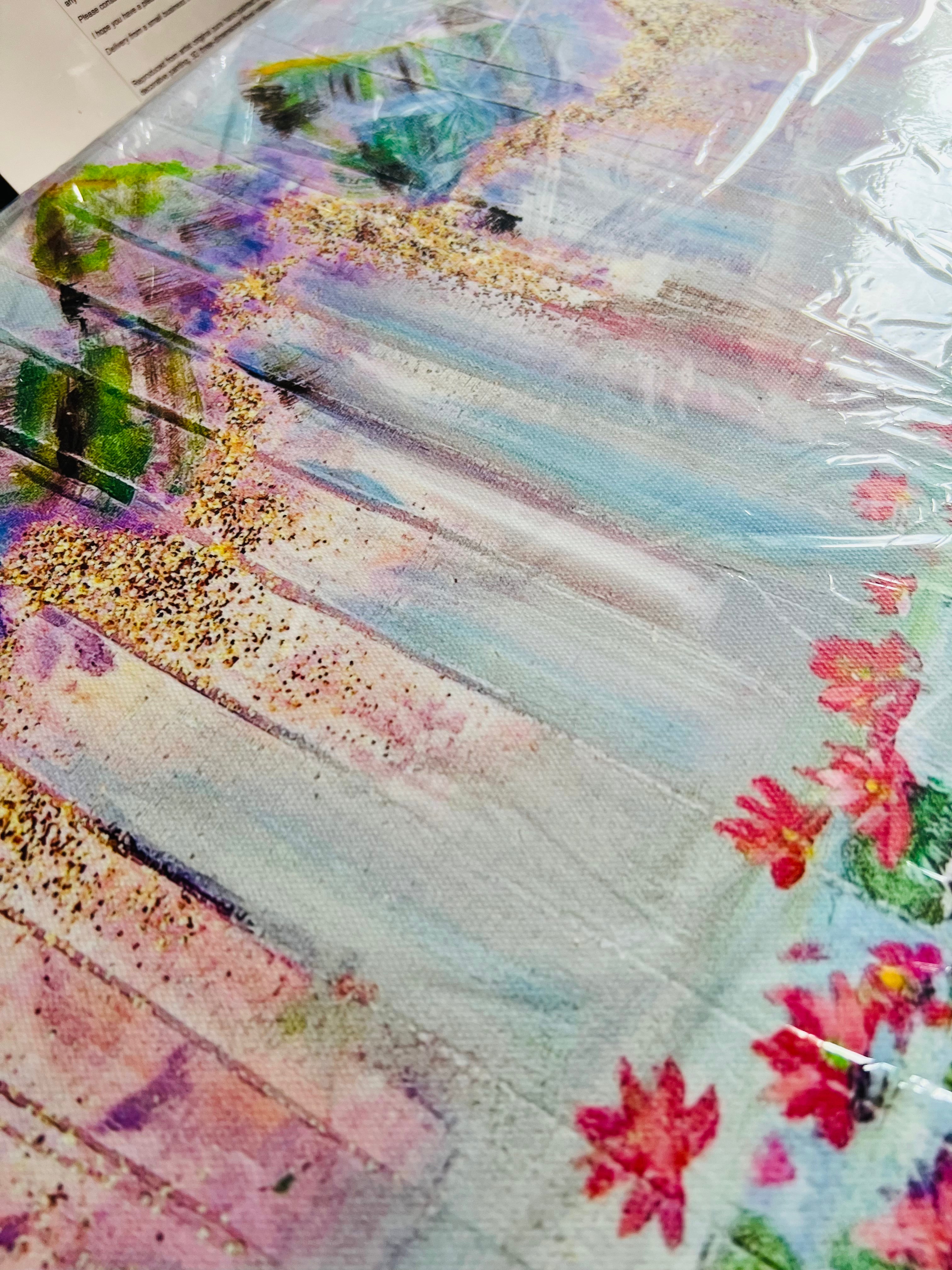 WATERLILY VALLEY Canvas print 50x25cm