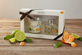 Candle and Diffuser Lime Basil & Mandarin Gift set Handpainted