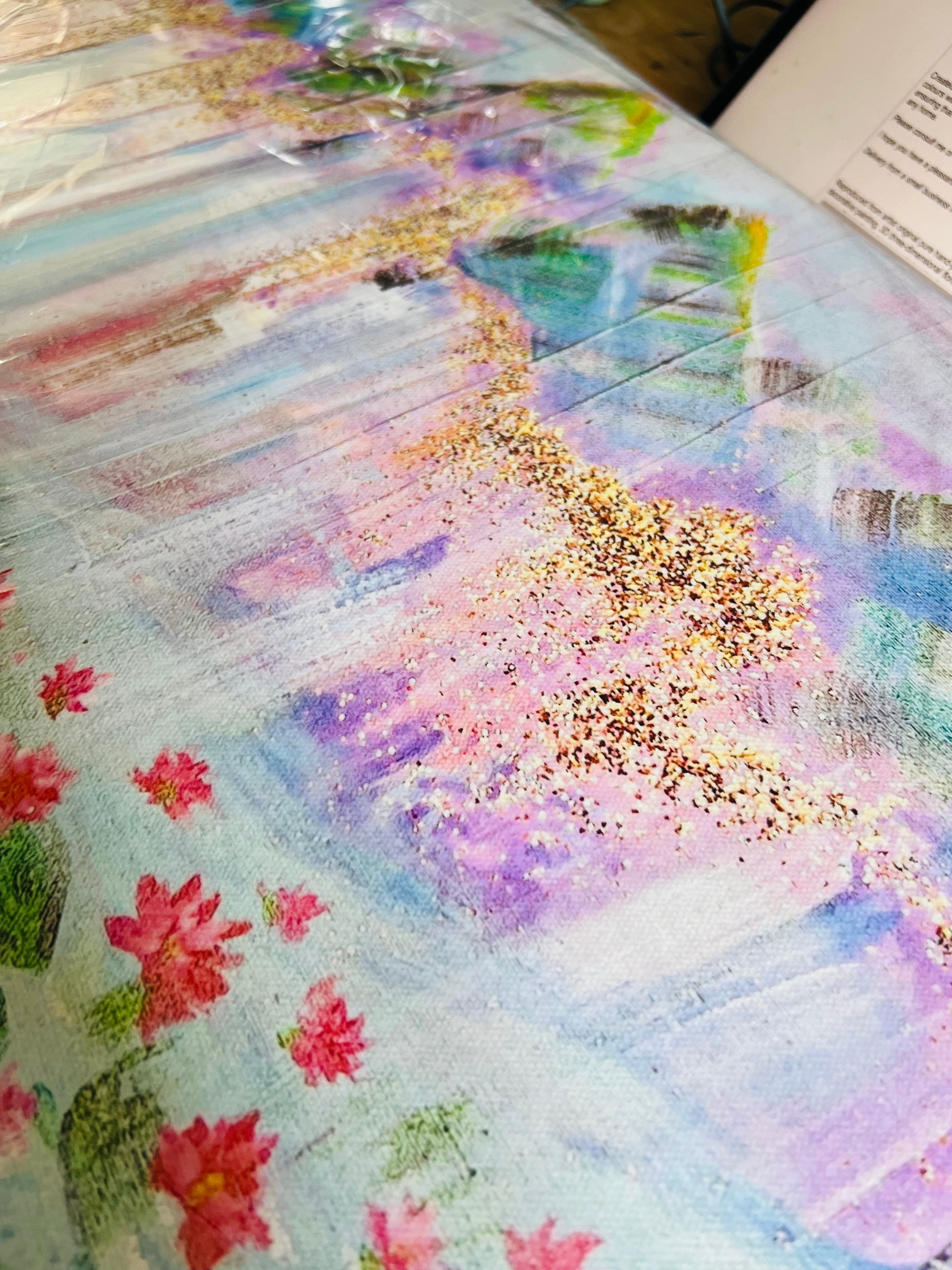 WATERLILY VALLEY Canvas print 50x25cm