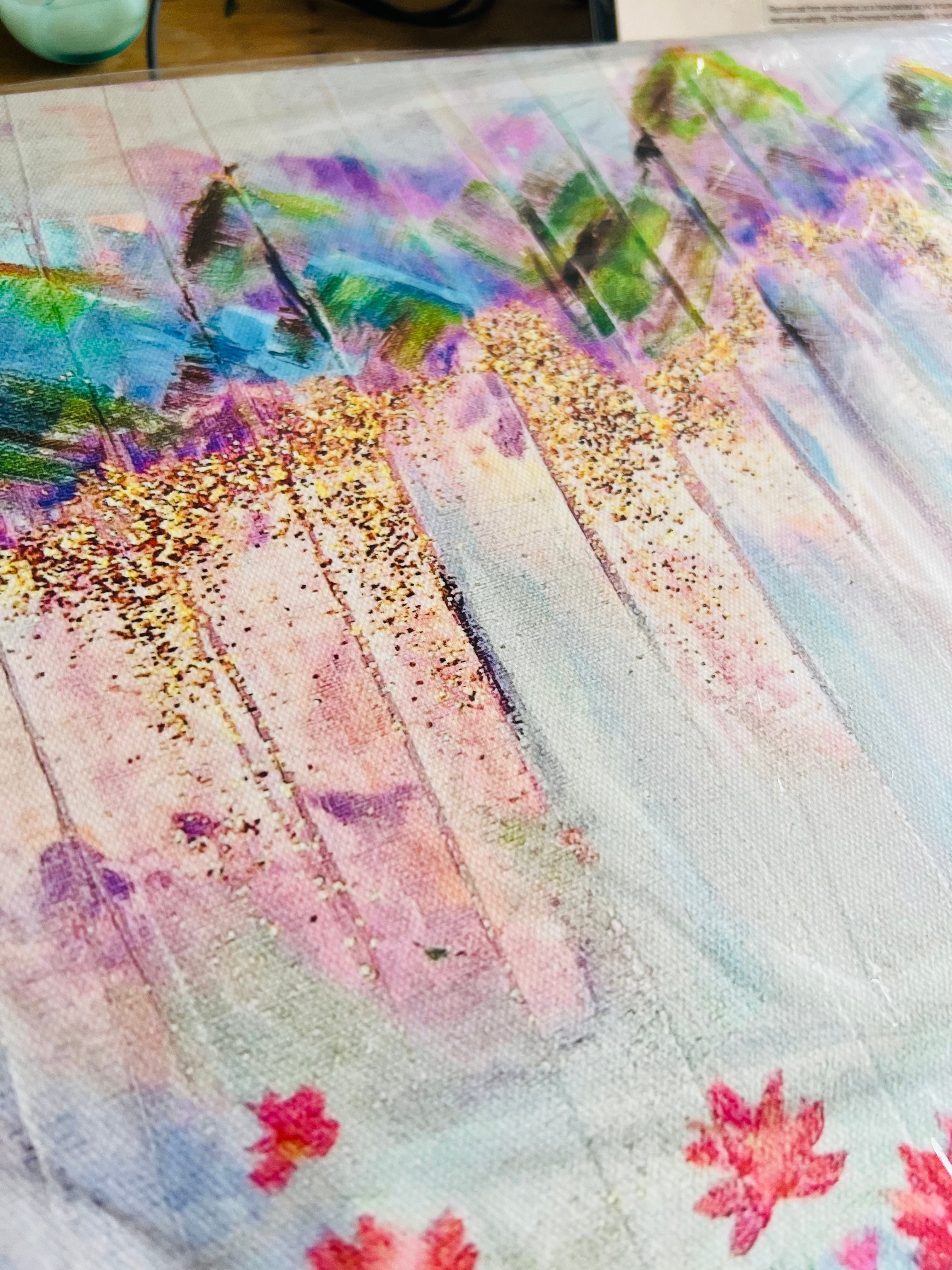 WATERLILY VALLEY Canvas print 50x25cm