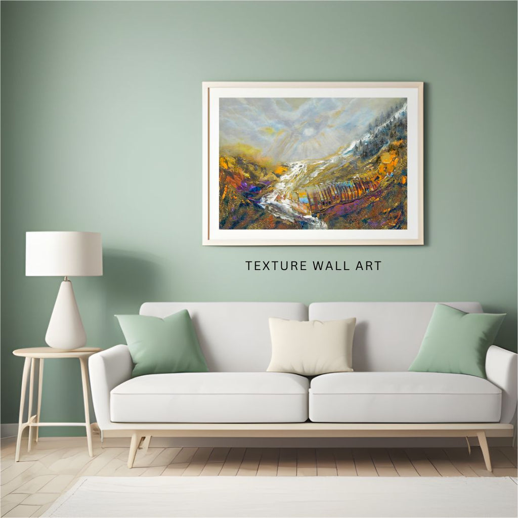 Enlightening Giclée Fine Art Print – Golden and Bronze Light Artwork NO FRAME