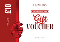 Gift voucher card with red ribbon bow and HPART86 Valentine’s Day Gift Voucher