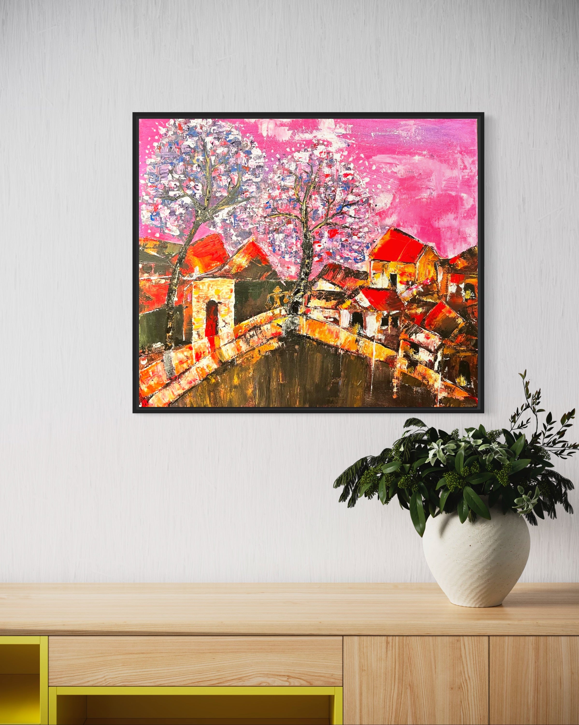 OLD HANOI STREET INCOMING TROPICAL STORM