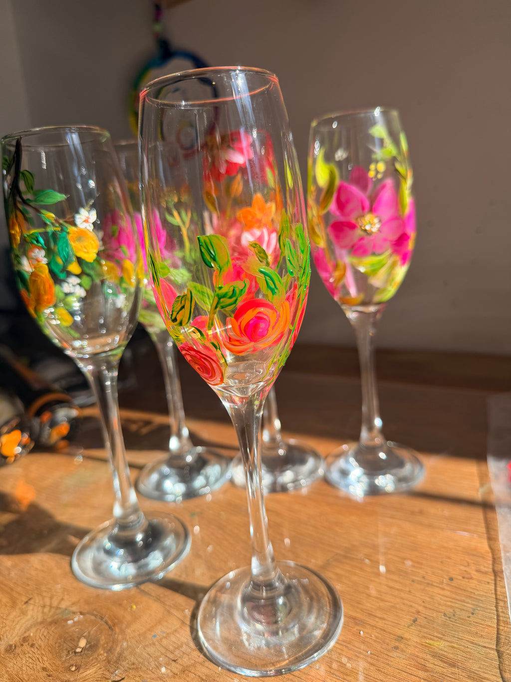 Hand-painted glassware - gift idea