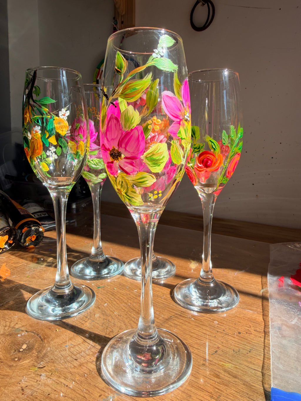 Hand-painted glassware - gift idea