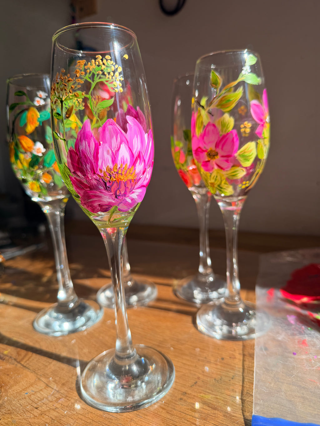 Hand-painted glassware - gift idea