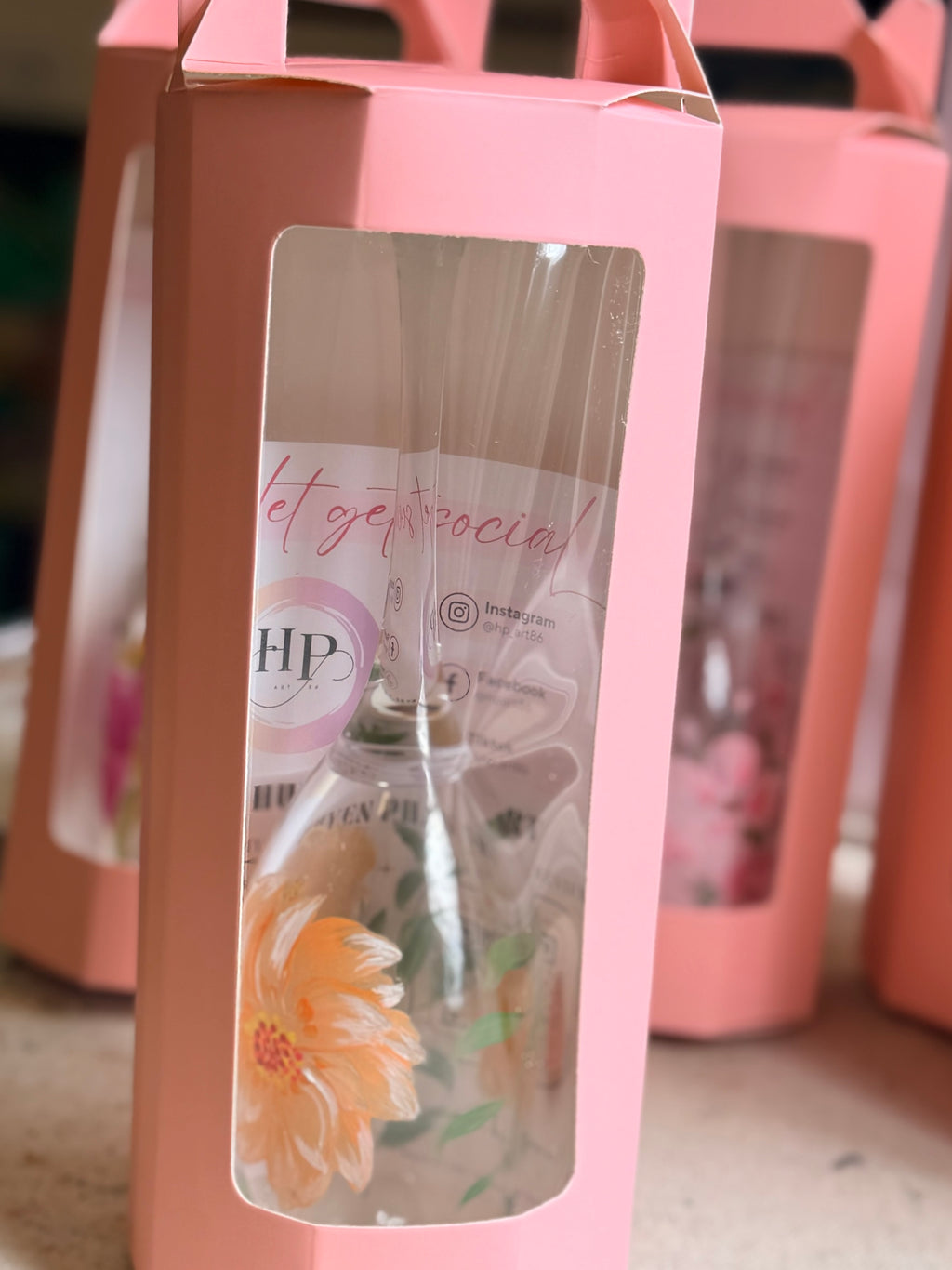 Hand-painted glassware - gift idea