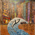 TEXTURE ABSTRACT ART "IT ONCE WAS WATER"