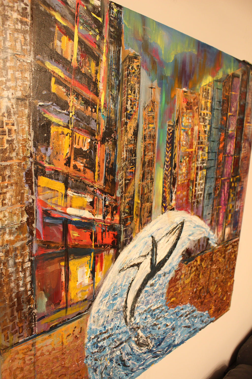 TEXTURE ABSTRACT ART "IT ONCE WAS WATER"