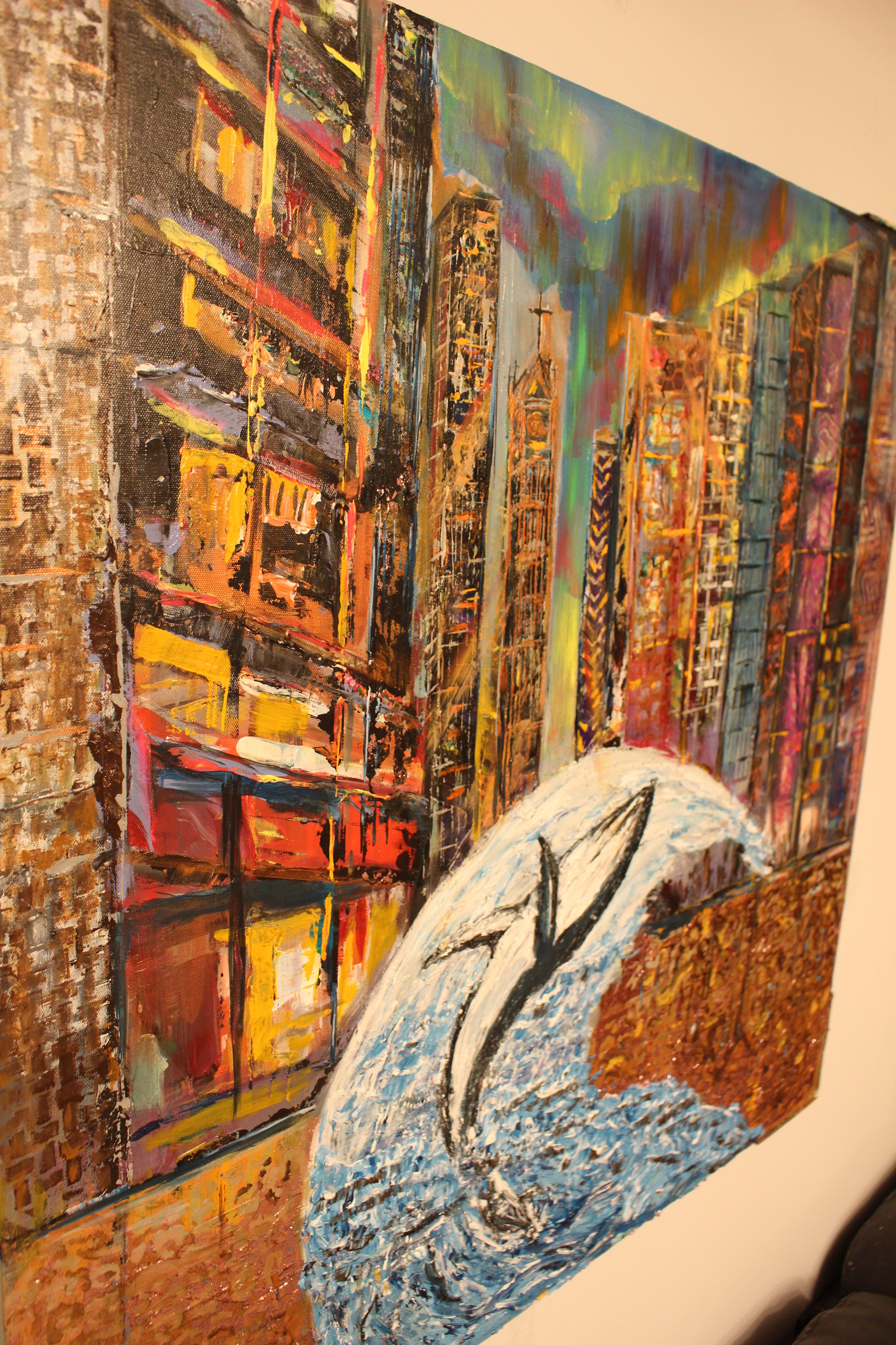 TEXTURE ABSTRACT ART "IT ONCE WAS WATER"