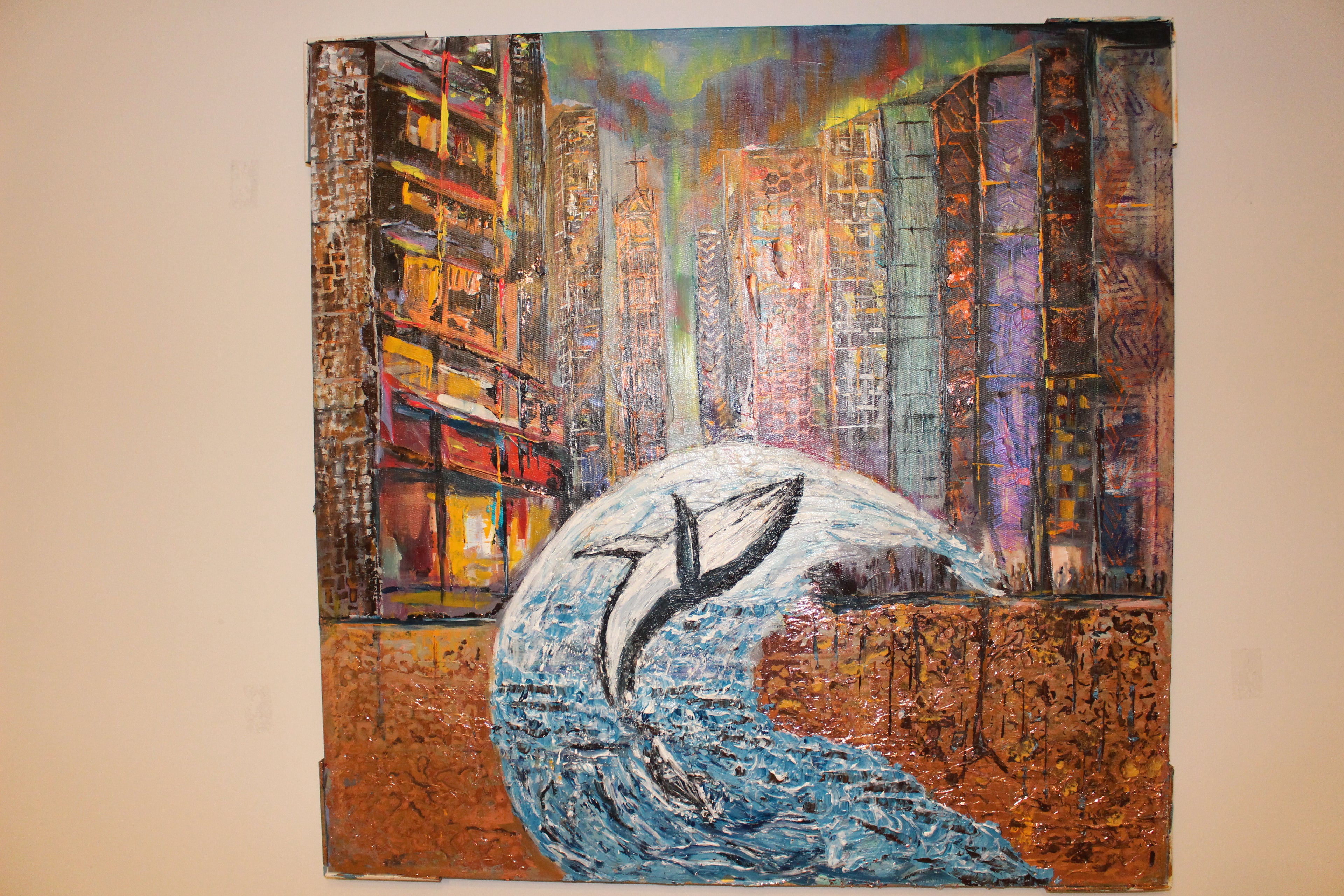 TEXTURE ABSTRACT ART "IT ONCE WAS WATER"