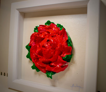 LIMITED EDITION : "I LOVE YOU" Art Box Frame 19x19cm