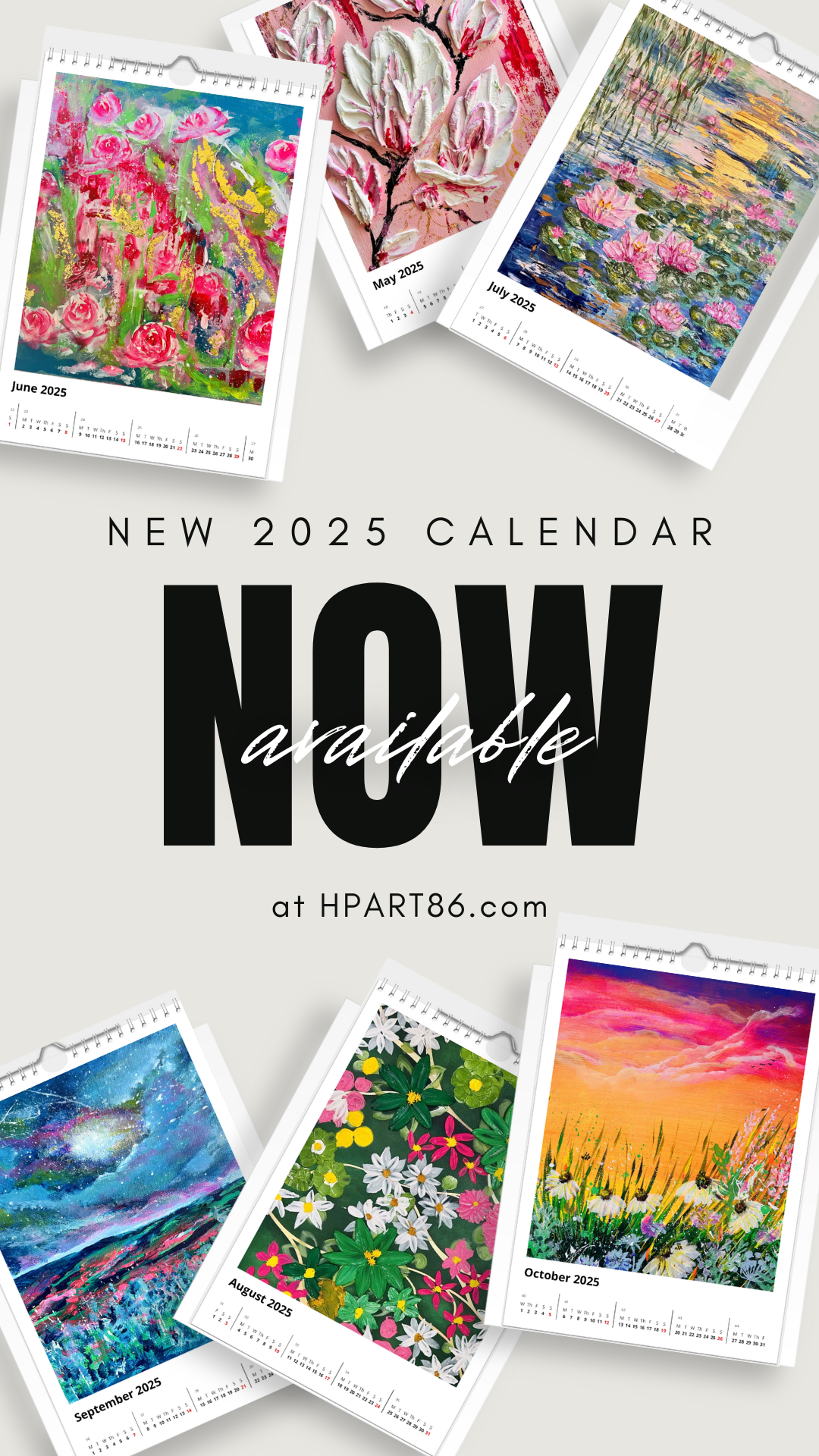 NEW PRODUCT!!! COMPACT WALL ART CALENDAR 2025