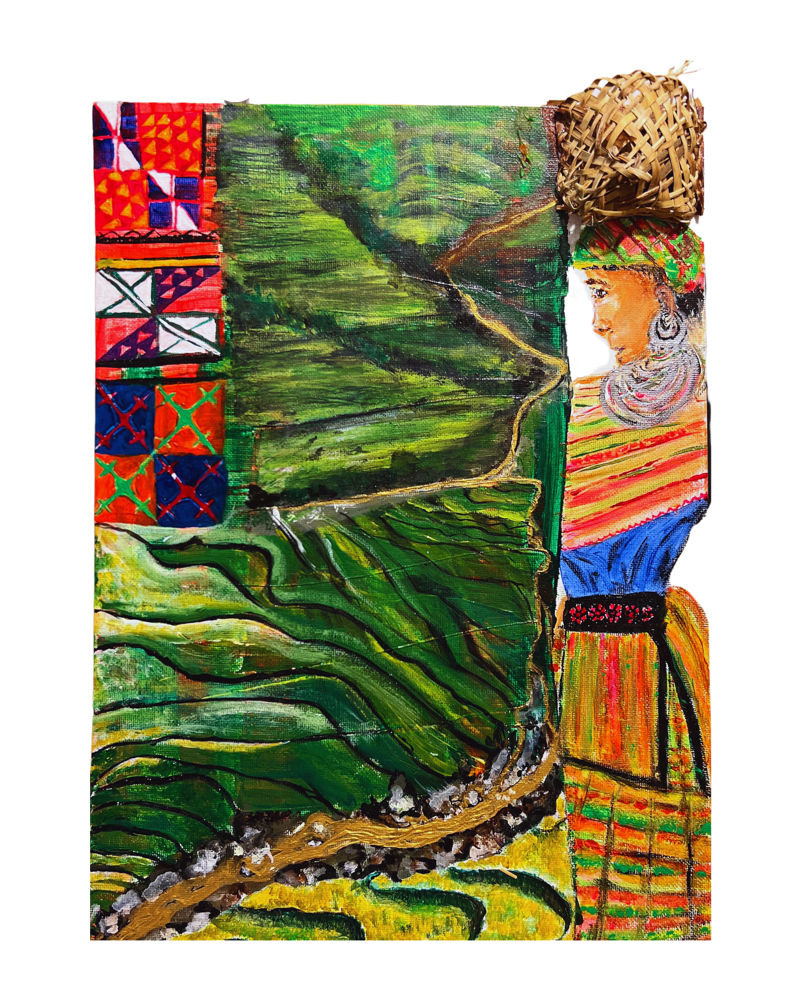 FRAMED VIETNAM RICE TERRANCE