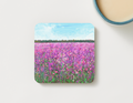 Wildflower Field Art Coaster | Floral Landscape Gift