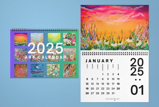 NEW BARGAIN!!! 12 ART PRINTS IN 1 CALENDAR 2025