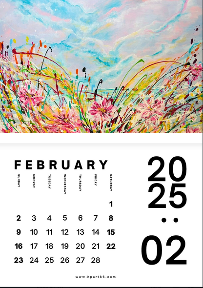 NEW BARGAIN!!! 12 ART PRINTS IN 1 CALENDAR 2025