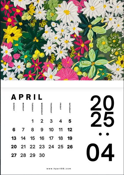 NEW BARGAIN!!! 12 ART PRINTS IN 1 CALENDAR 2025