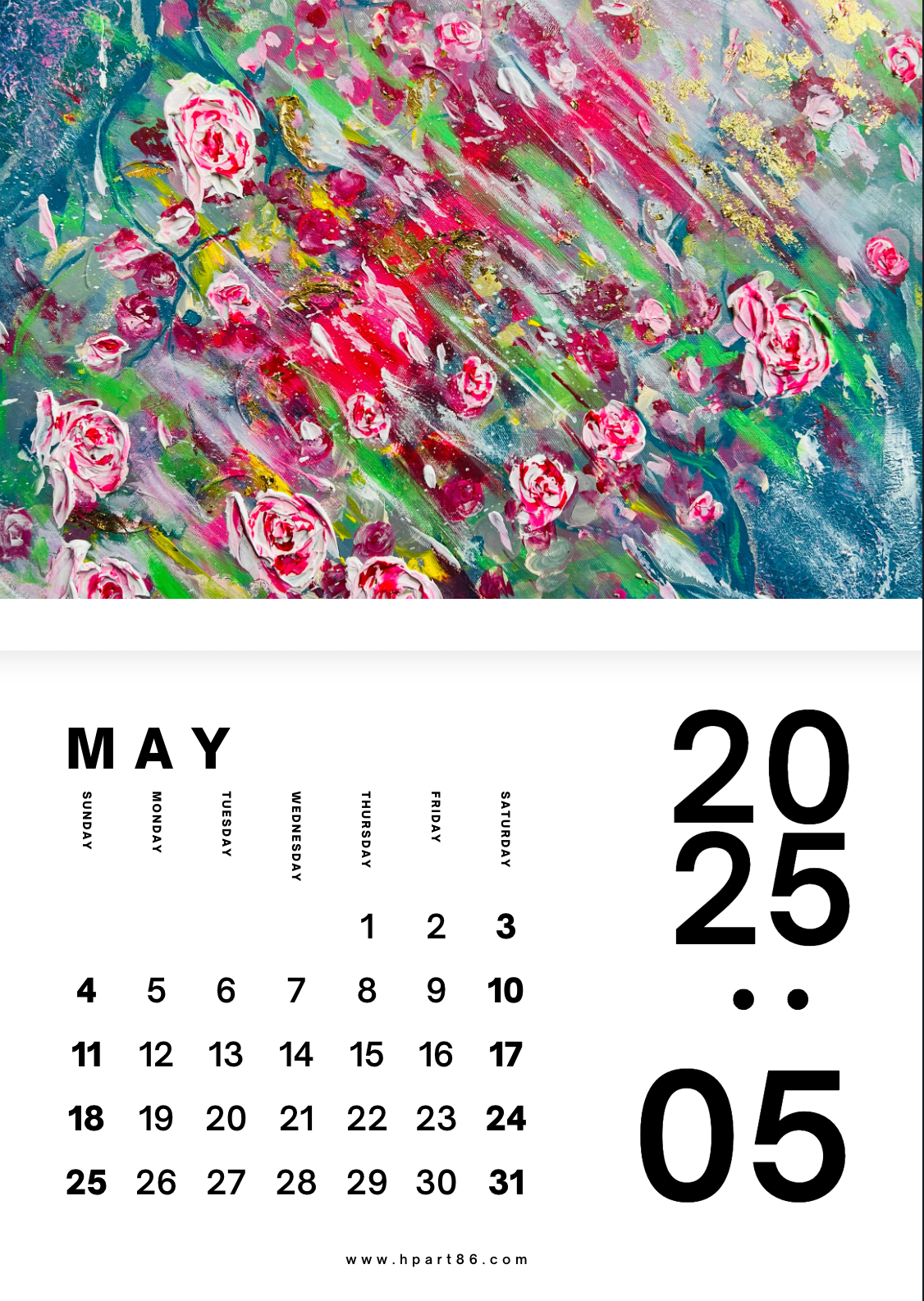 NEW BARGAIN!!! 12 ART PRINTS IN 1 CALENDAR 2025