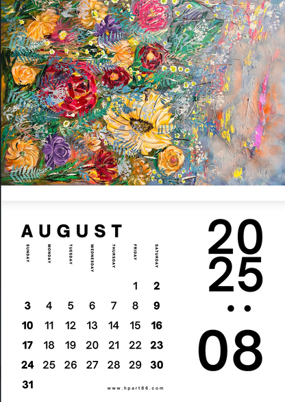 NEW BARGAIN!!! 12 ART PRINTS IN 1 CALENDAR 2025