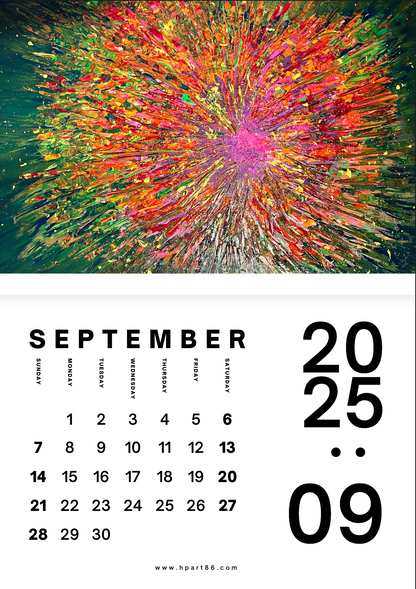 NEW BARGAIN!!! 12 ART PRINTS IN 1 CALENDAR 2025