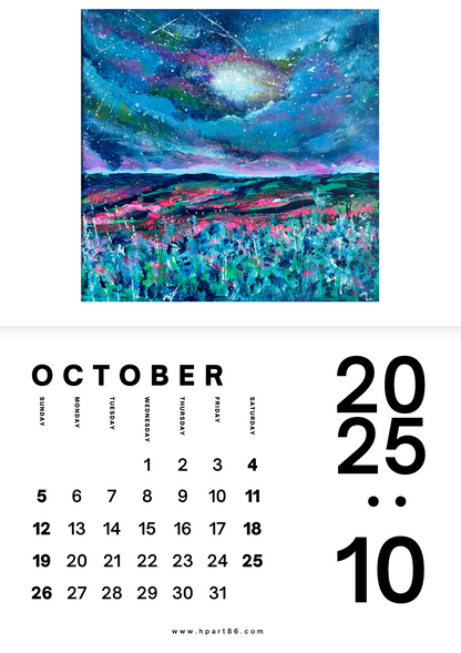 NEW BARGAIN!!! 12 ART PRINTS IN 1 CALENDAR 2025