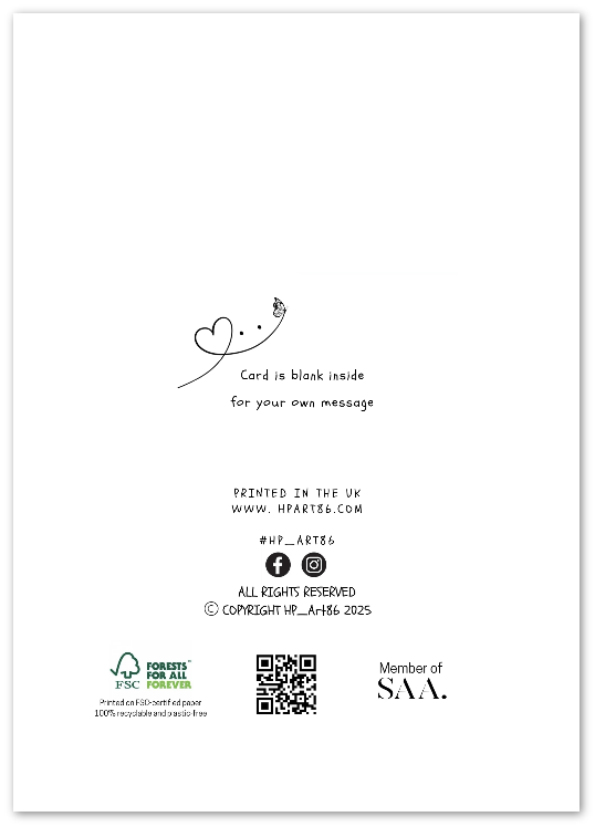 A6 GREETING CARD - BEACH FLOWERS MEADOW BRIGHT COLOURFUL