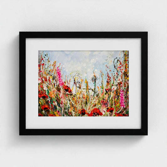 POPPIES MEADOW| Mounted Print | Framed