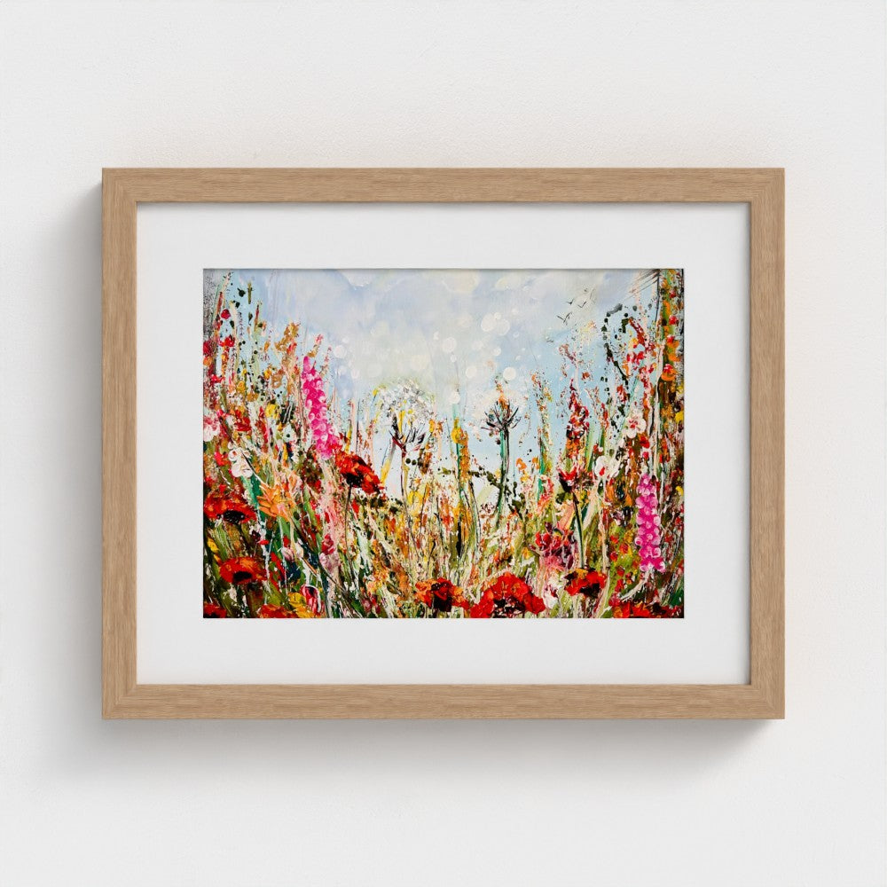 POPPIES MEADOW| Mounted Print | Framed