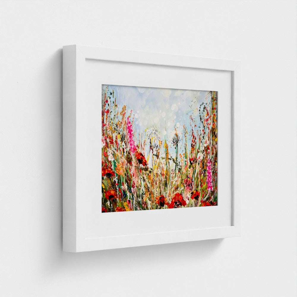 POPPIES MEADOW| Mounted Print | Framed