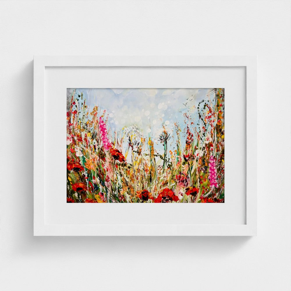 POPPIES MEADOW| Mounted Print | Framed