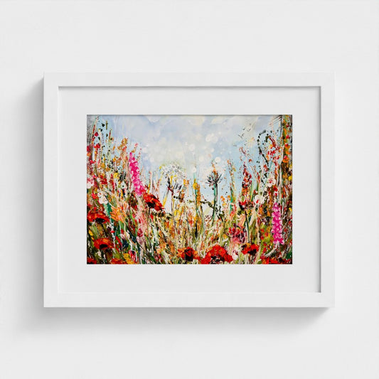 POPPIES MEADOW| Mounted Print | Framed