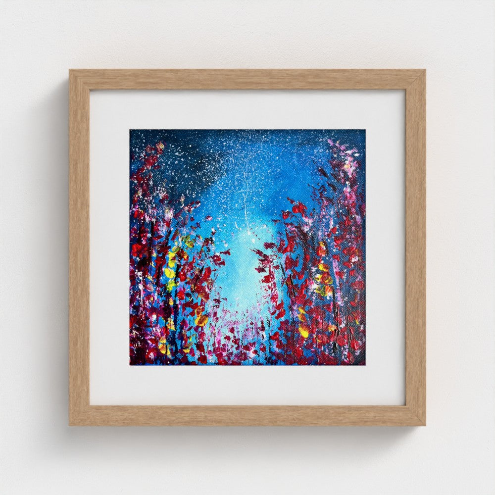 UNDER STARS | Mounted EMA 200gsm Fine Art Print | Framed