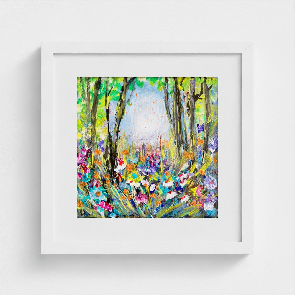 SYMPHONY OF FLOWERS| Mounted EMA 200gsm Fine Art Print | Framed