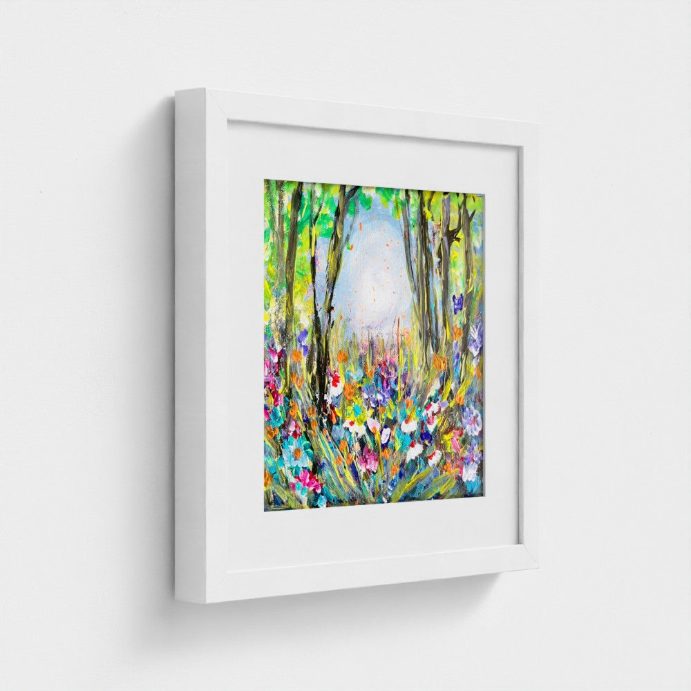 SYMPHONY OF FLOWERS| Mounted EMA 200gsm Fine Art Print | Framed
