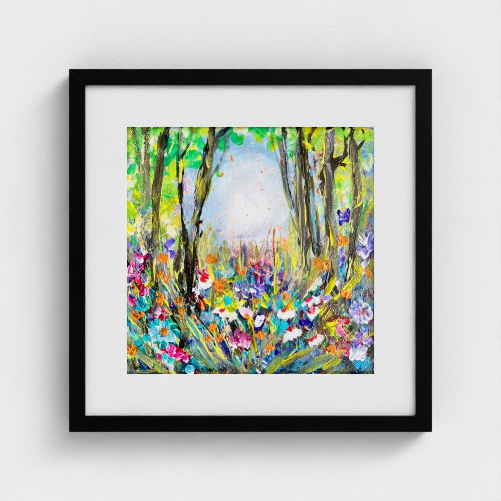 SYMPHONY OF FLOWERS| Mounted EMA 200gsm Fine Art Print | Framed