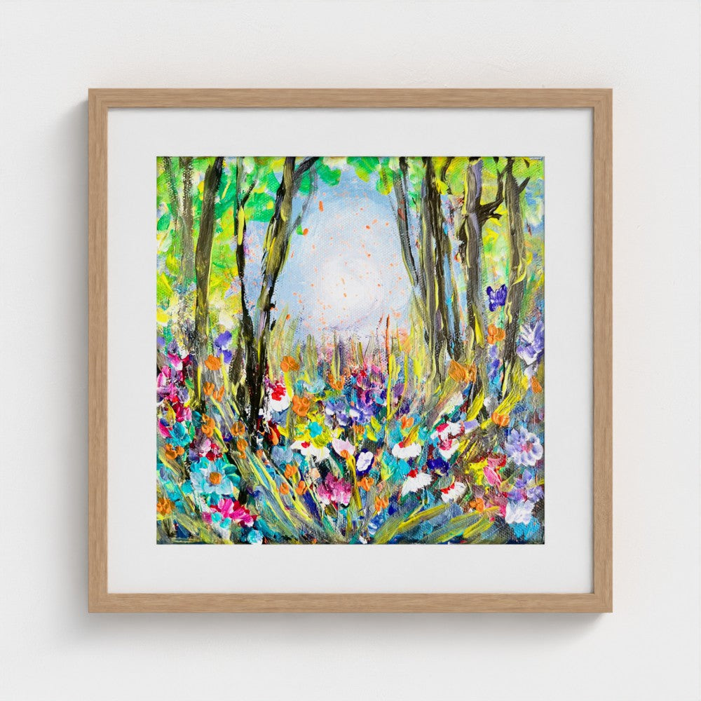 SYMPHONY OF FLOWERS| Mounted EMA 200gsm Fine Art Print | Framed